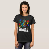 T-shirt Autisme Infirmière Naviguer Autisme Démasquer Auti (Devant entier)