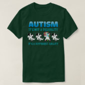 T-shirt Autisme itx27s pas un handicap itx27s un autre (Design devant)