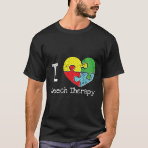 T-shirt Autisme-J'aime l'orthophonie Sensibilisation à l'a