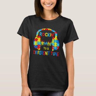 T-shirt Autisme Jeu Rocking À Différentes Tunes Pour Gamer