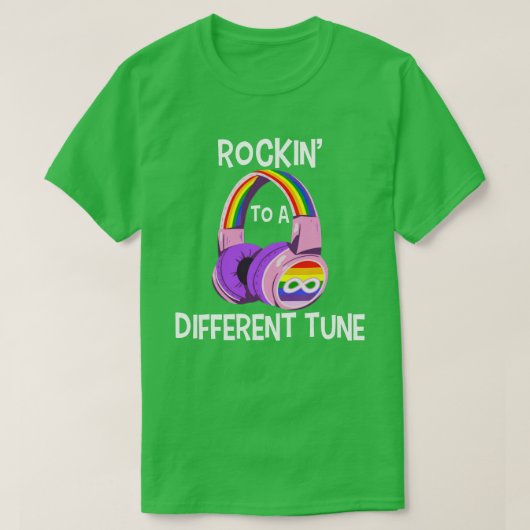 T-shirt Autisme Jeu Rocking À Une Tune Différente Pour Gam (Design devant)