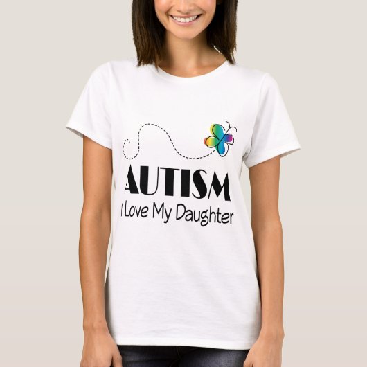 T-shirt Autisme le tee - shirt de mes femmes de fille d'I (Devant)