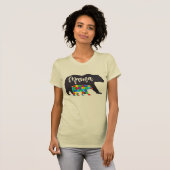 T-shirt Autisme Mama Ours avec ours Cub (Devant entier)