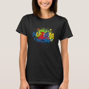 T-shirt Autisme Maman Mère Tournesol Puzzle Pièce Autisme