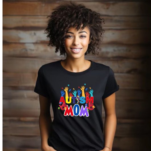 T-shirt Autisme Maman - Puzzle