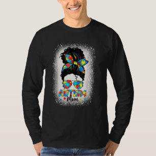 T-shirt Autisme Maman Sensibilisation Messagerie Lunettes 