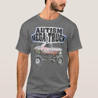 T-shirt Autisme Mega Camion Funny Camion Amoureux Autisme