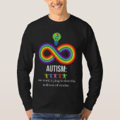 T-shirt Autisme Mondial Puzzle Un Mots Essayer À (Devant)