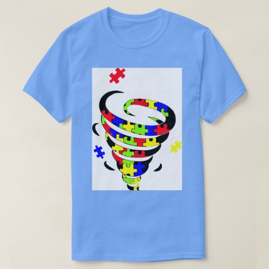 T-shirt Autisme Neck Gaiter Autisme Tornado (Design devant)
