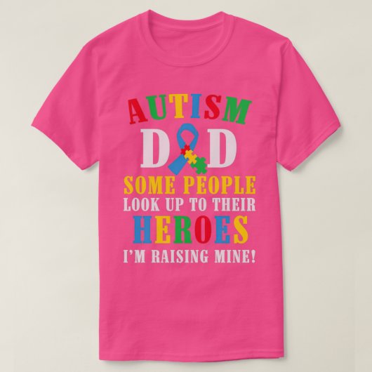 T-shirt Autisme papa 1 (Design devant)