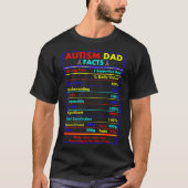 T-shirt Autisme Papa Faits Servits Amour Sensibilisation (Devant)