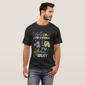 T-shirt AUTISME Pas un handicap C'est une capacité différe (Devant entier)
