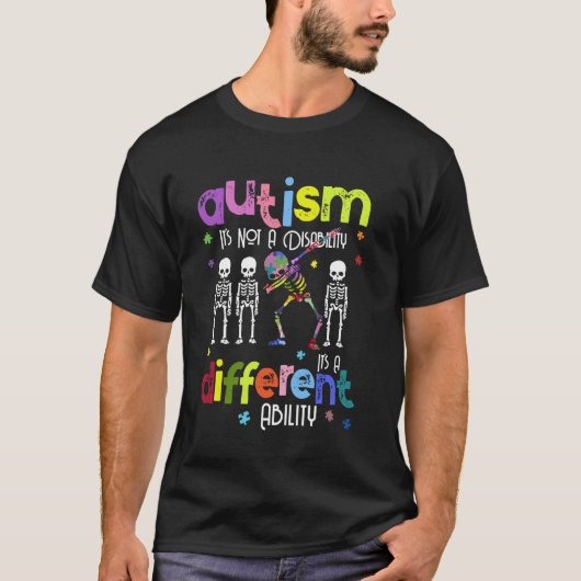 T-shirt AUTISME Pas un handicap C'est une capacité différe (Devant)
