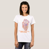 T-shirt Autisme - pleins mains et coeur (Devant entier)