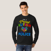 T-shirt Autisme Police Sensibilisation sur l'autisme Accep (Devant entier)