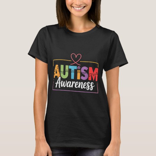 T-shirt Autisme prise de conscience autistique (Devant)