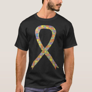 T-shirt Autisme Puzzle Pièce Ruban Scoop