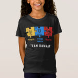 T-Shirt Autisme Puzzle Science Correspondance familiale pe<br><div class="desc">Autism Puzzle Science Geek T-shirt de famille à correspondance personnalisée. Ajoutez votre nom d'équipe ou de famille en cliquant sur le bouton "Personnaliser". Idéal pour les campagnes et événements de Sensibilisation sur l'autisme et d'usure quotidienne avec le reste de la famille</div>