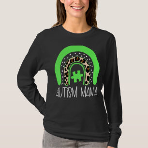T-shirt Autisme Spectrum Disorder Mama Rainbow Awareness P