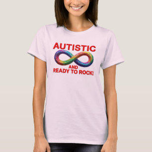 T-shirt Autiste et Prêt à Rocker Symbole Infini Coloré