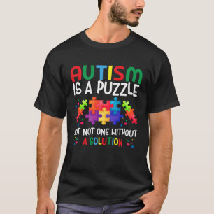 T-shirt Autiste L'autisme est une énigme Sensibilisation