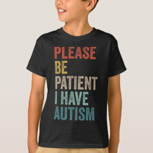 T-shirt Autiste Neurodivergent S'il Vous Plaît Soyez Patie