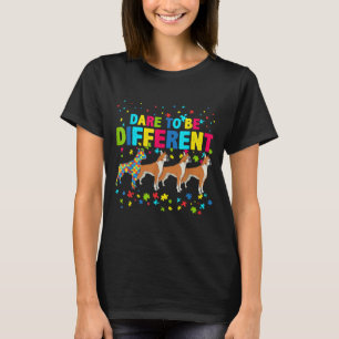 T-shirt Autiste Osez Être Différent Chien Du Staffordshi