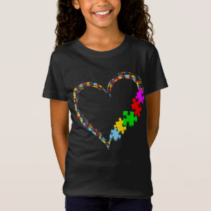 T-Shirt Autiste  Pièce du puzzle du coeur de la Sensibili