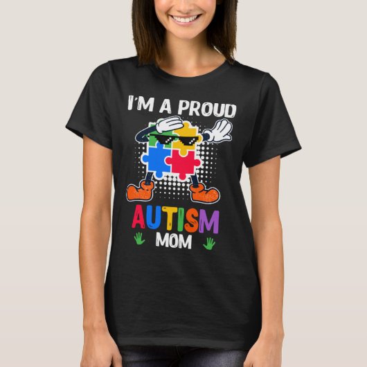 T-shirt Autistic children diversity for mom Autism (Devant)