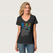 T-shirt Autistic Daughter Autism Awareness Support Mom Dad (Devant entier)