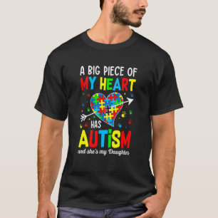 T-shirt Autistic Girl Piece My Heart a l'autisme Elle est