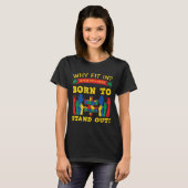 T-shirt Autistique-Pourquoi S'Ajuster Quand Vous Êtes Né P (Devant entier)
