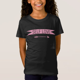 T-Shirt Auto-amour typographie d'affirmation positive