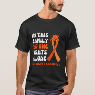 T-shirt Auto-blessure Sensibilisation Orange Ribbon Hope F