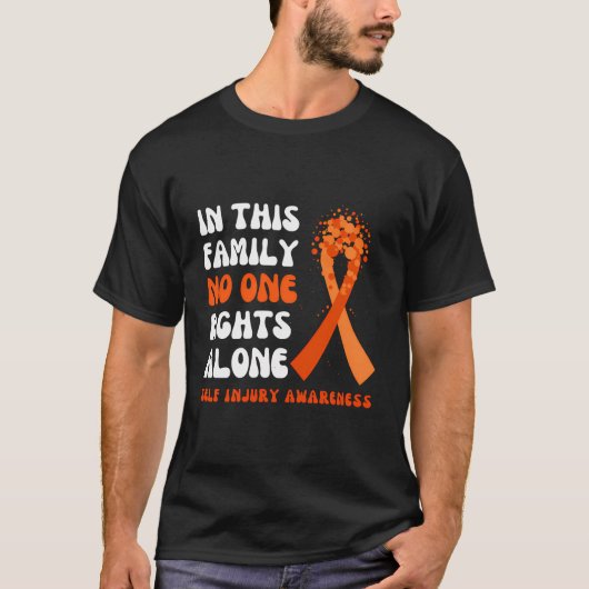 T-shirt Auto-blessure Sensibilisation Orange Ribbon Hope F (Devant)