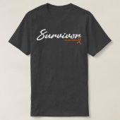 T-shirt Auto-blessure Sensibilisation Survivant Parties sc (Design devant)