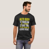 T-shirt Auto Body Technician Toujours Right Painter Funny (Devant entier)