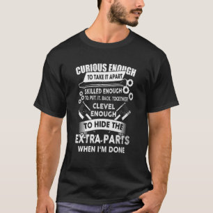 T-shirt Auto Camion Mécanique Suffisamment Curieux Pour Le