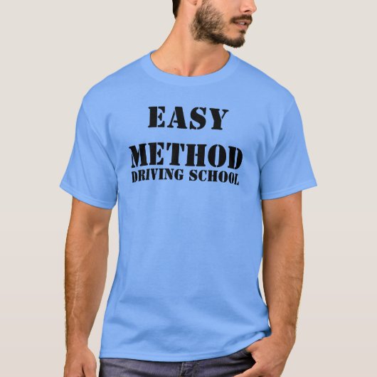 T-SHIRT AUTO-ÉCOLE DE MÉTHODE FACILE (Devant)