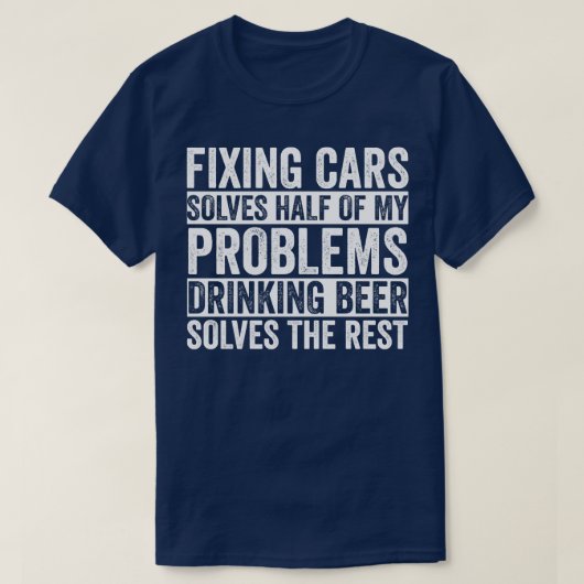 T-shirt Auto mécanique Funny Garage Fixation s Mécanique 2 (Design devant)