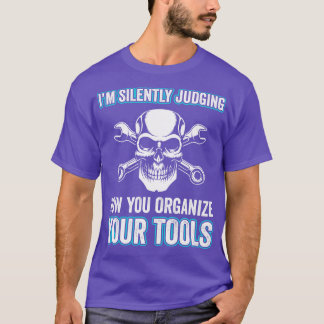 T-shirt Auto Mécanique Funny Garage Fixation s Outils méca