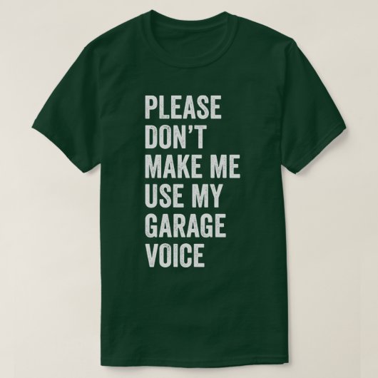 T-shirt Auto Mécanique Funny Garage Fixation vocale s Méca (Design devant)