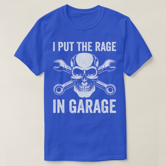T-shirt Auto Mécanique Funny Garage Fixer les voitures Out (Design devant)
