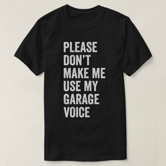 T-shirt Auto Mécanique Funny Garage Voix Fixation Cars Méc (Design devant)
