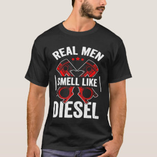 T-shirt Auto Mécanique Les Véritables Hommes Sentent Comme