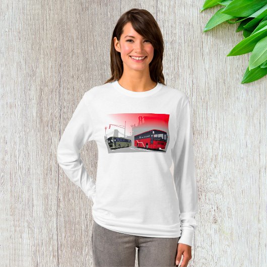 T-shirt Autobus urbains Red Green Coaches sur Urban Street