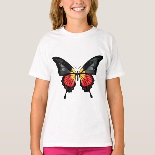 T-shirt Autocollant à drapeau à queue noire autochtone (Devant)