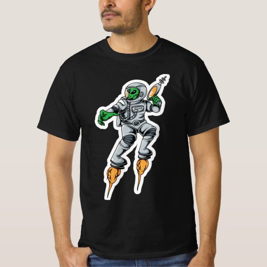 T-shirt Autocollant Alien Wars (Devant)