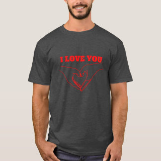 T-shirt autocollant avec amour ami