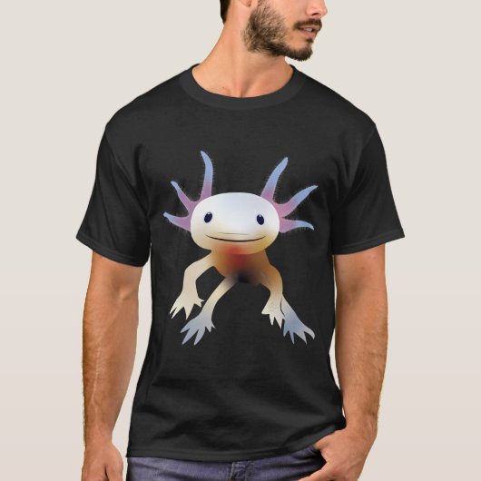 T-shirt Autocollant axolotl (Devant)